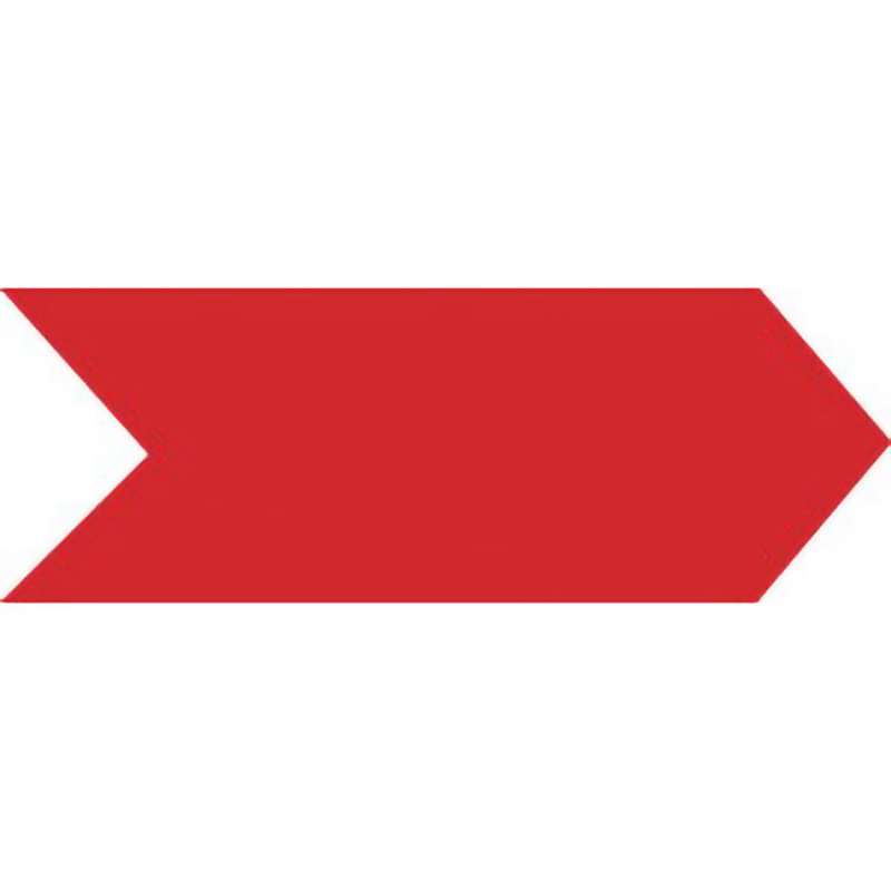Inspection Arrows, Paper, 5/16"x3/4", 6.4 mil, Red, 5000/Env